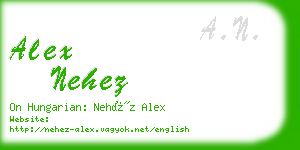 alex nehez business card